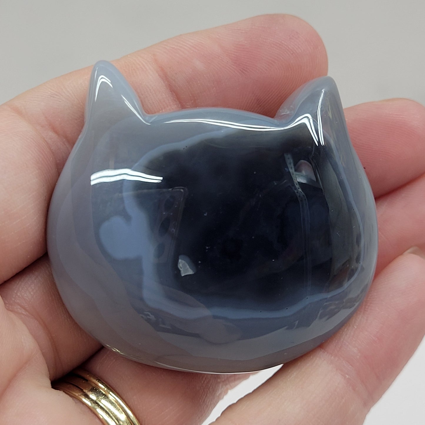 Agate cat head