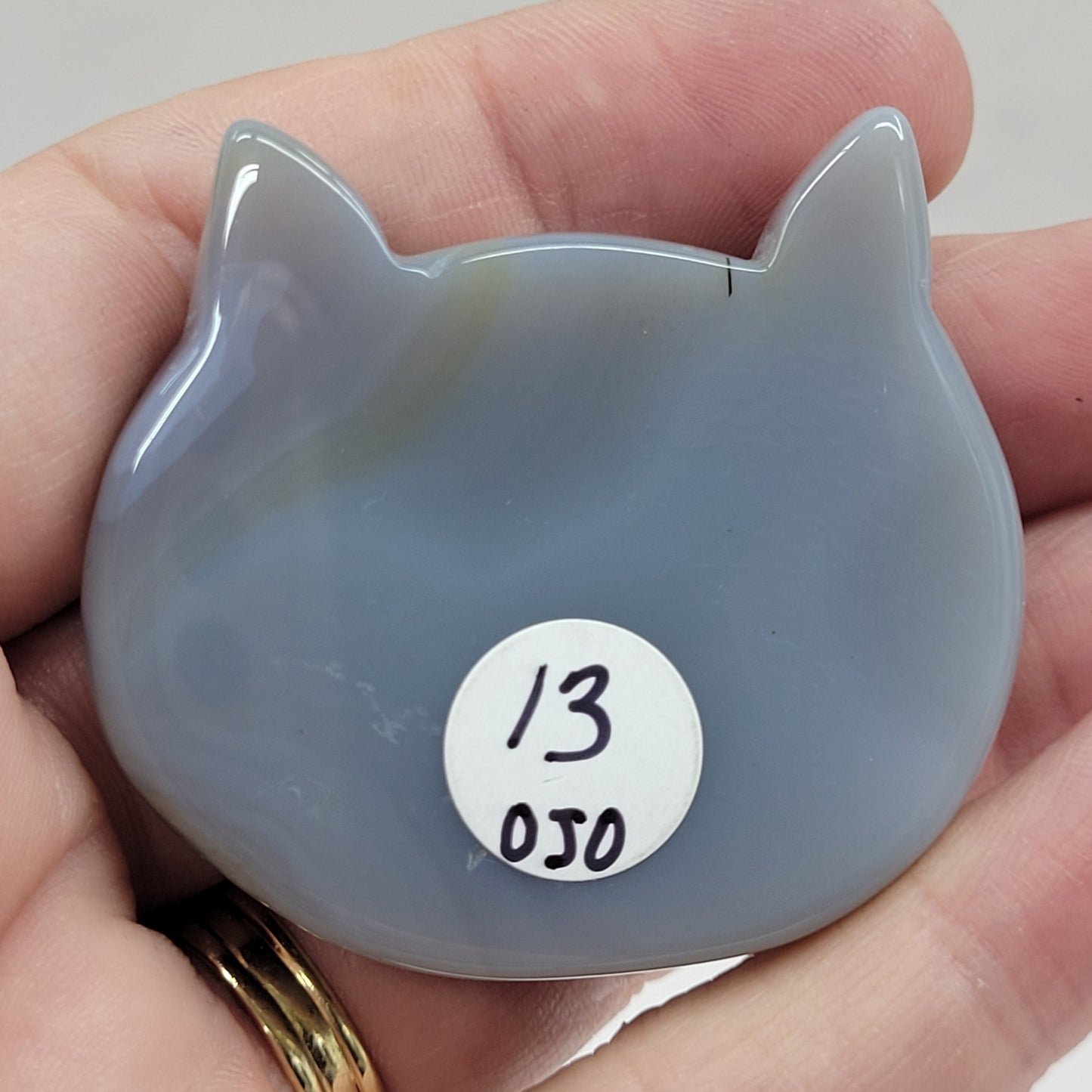 Agate cat head
