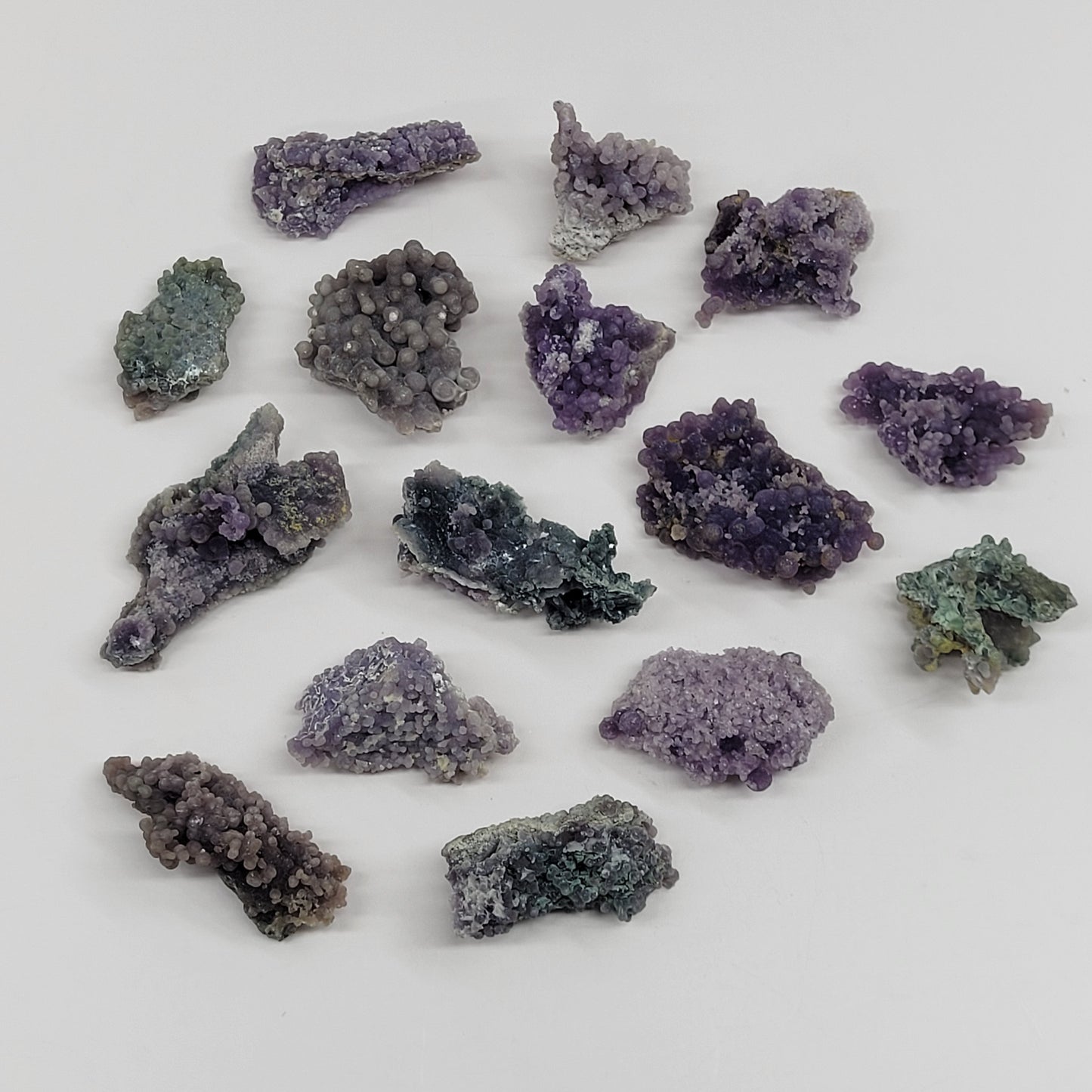 Grape Agate raw specimens