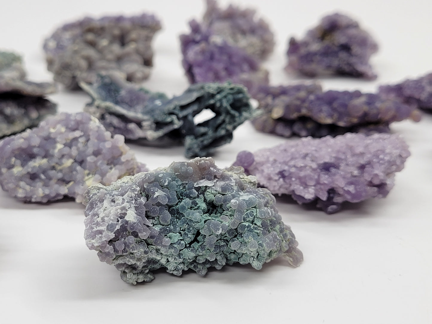 Grape Agate raw specimens