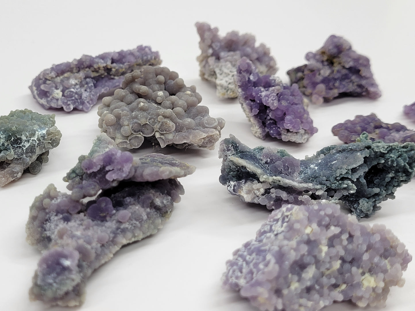 Grape Agate raw specimens