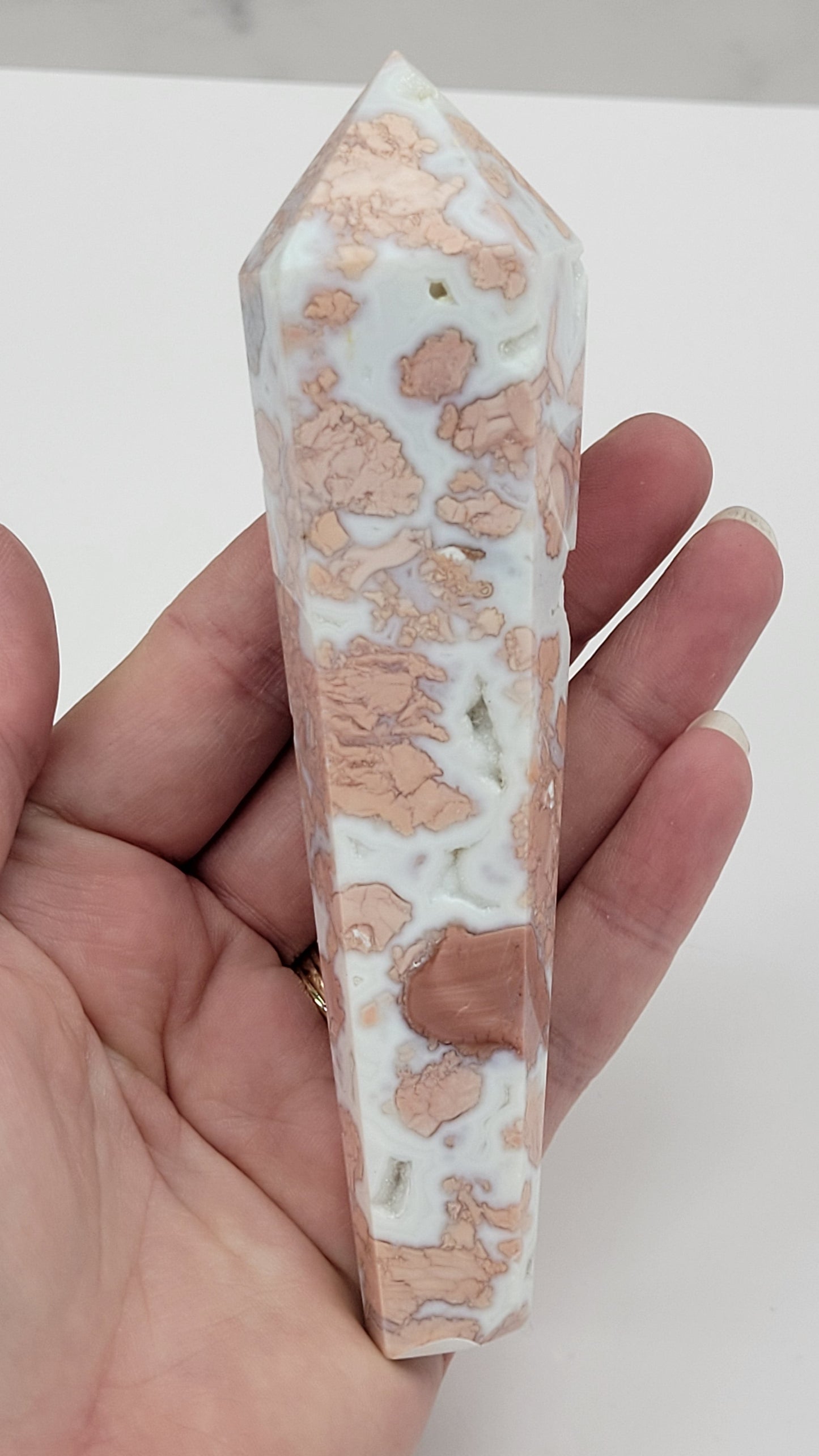 Cotton Candy Agate scepter/wand