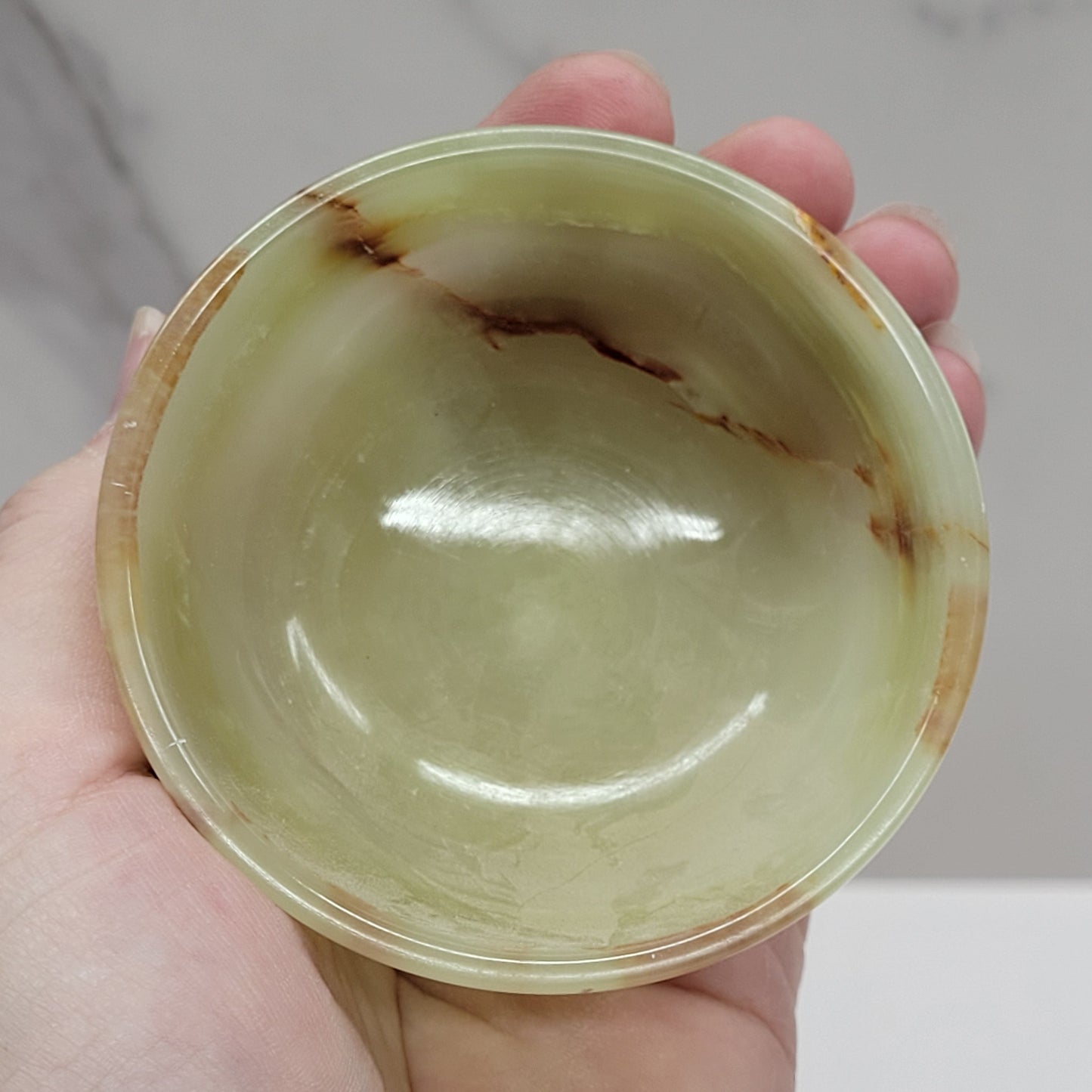 Green Onyx (Afghan Jade) small bowl