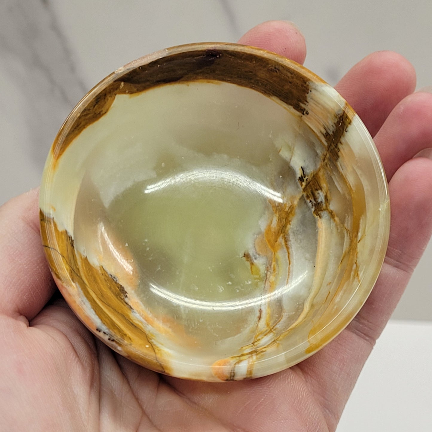 Green Onyx (Afghan Jade) small bowl