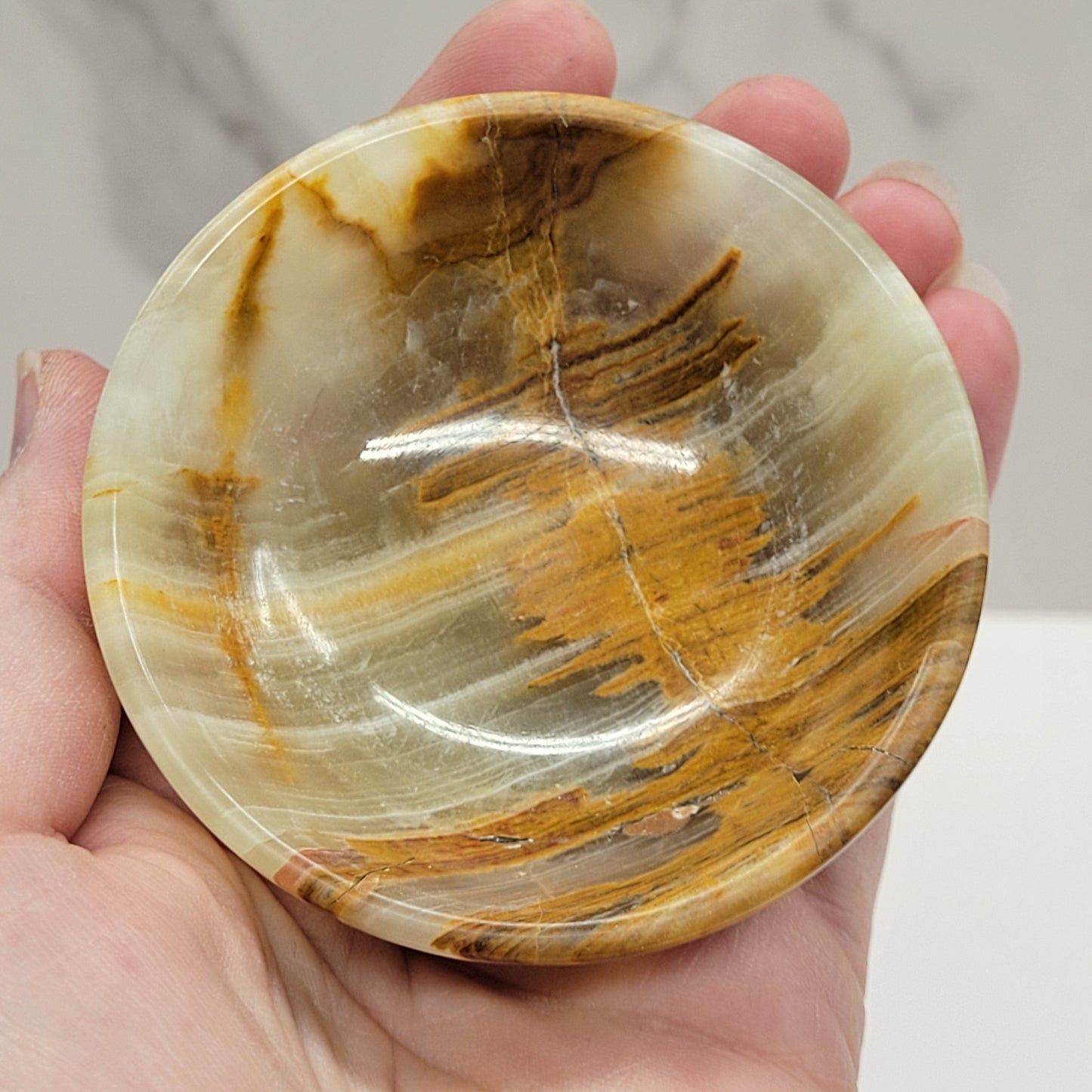 Green Onyx (Afghan Jade) small bowl