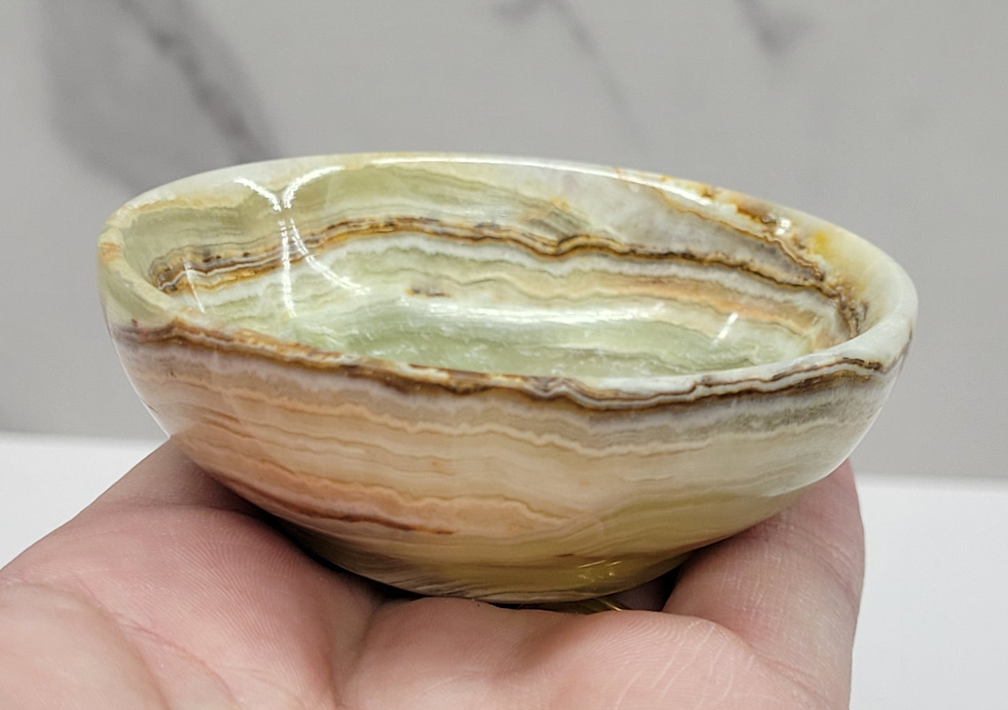 Green Onyx (Afghan Jade) small bowl