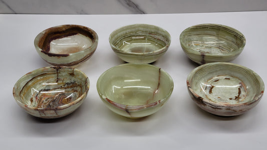 Green Onyx (Afghan Jade) large bowl