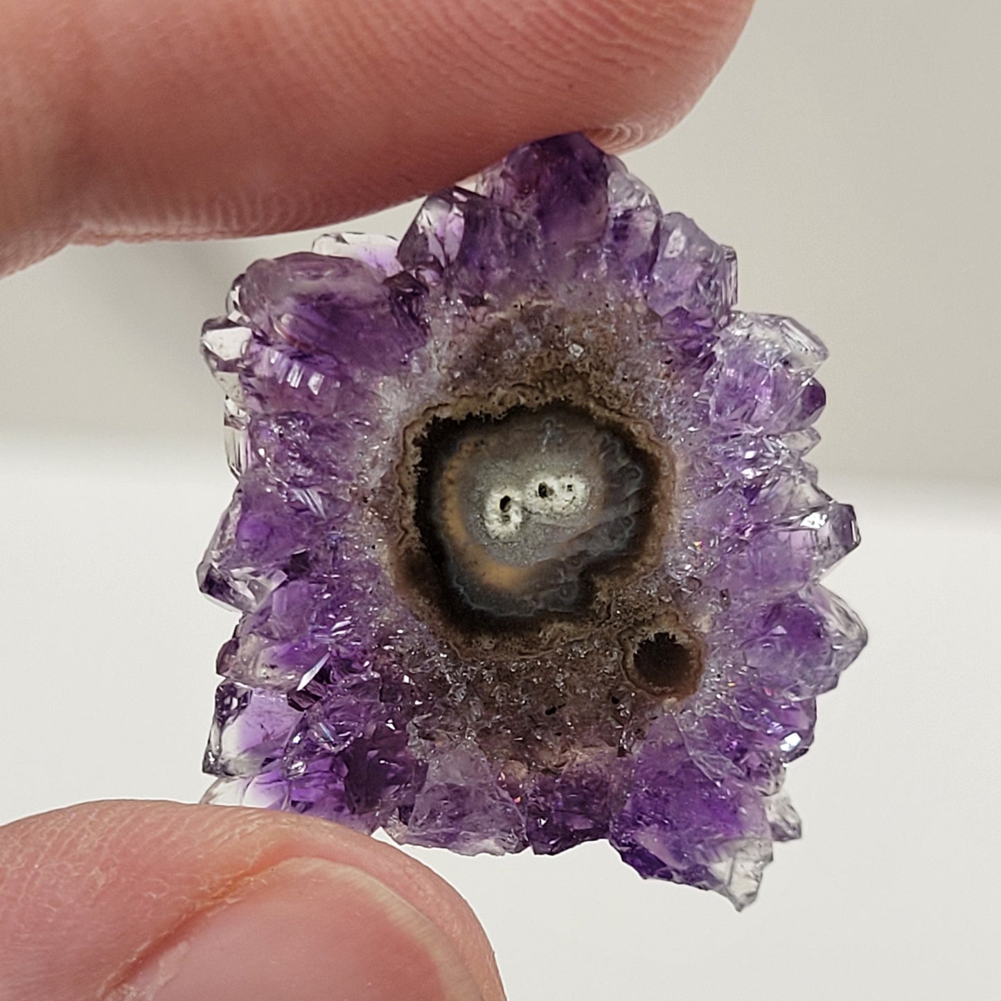 Amethyst flower stalactite