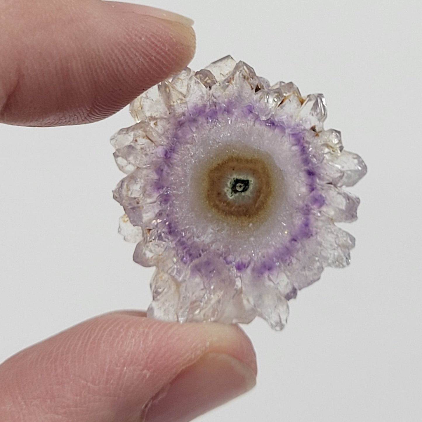 Amethyst flower stalactite