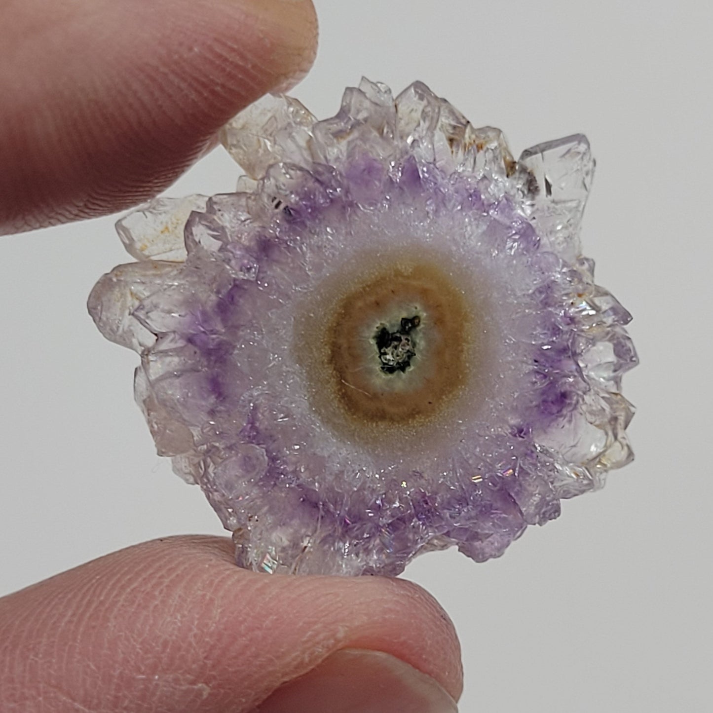 Amethyst flower stalactite