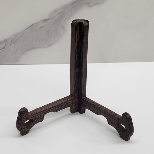 Wood slab stand