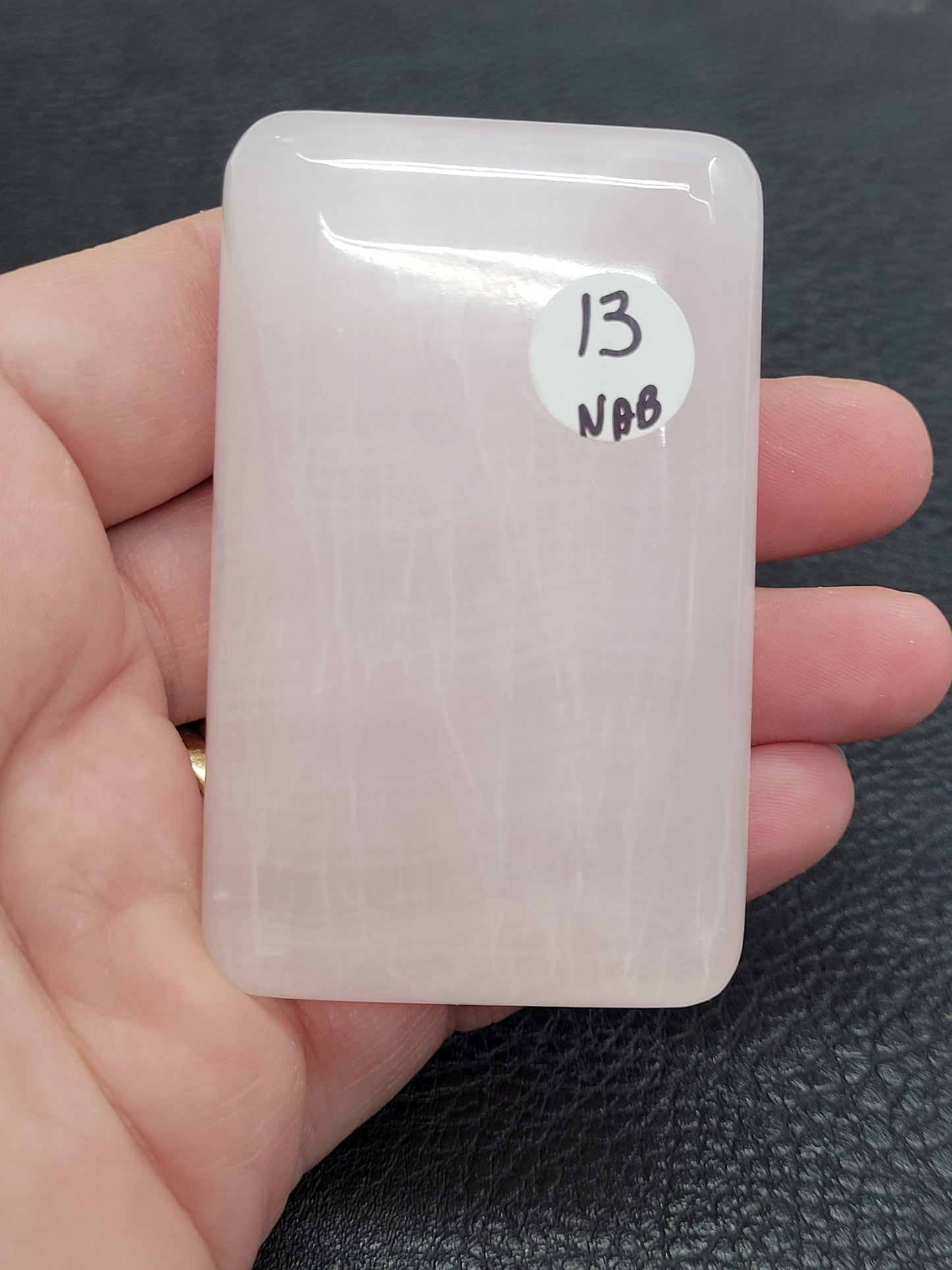 Pink Mangano Calcite soap bar