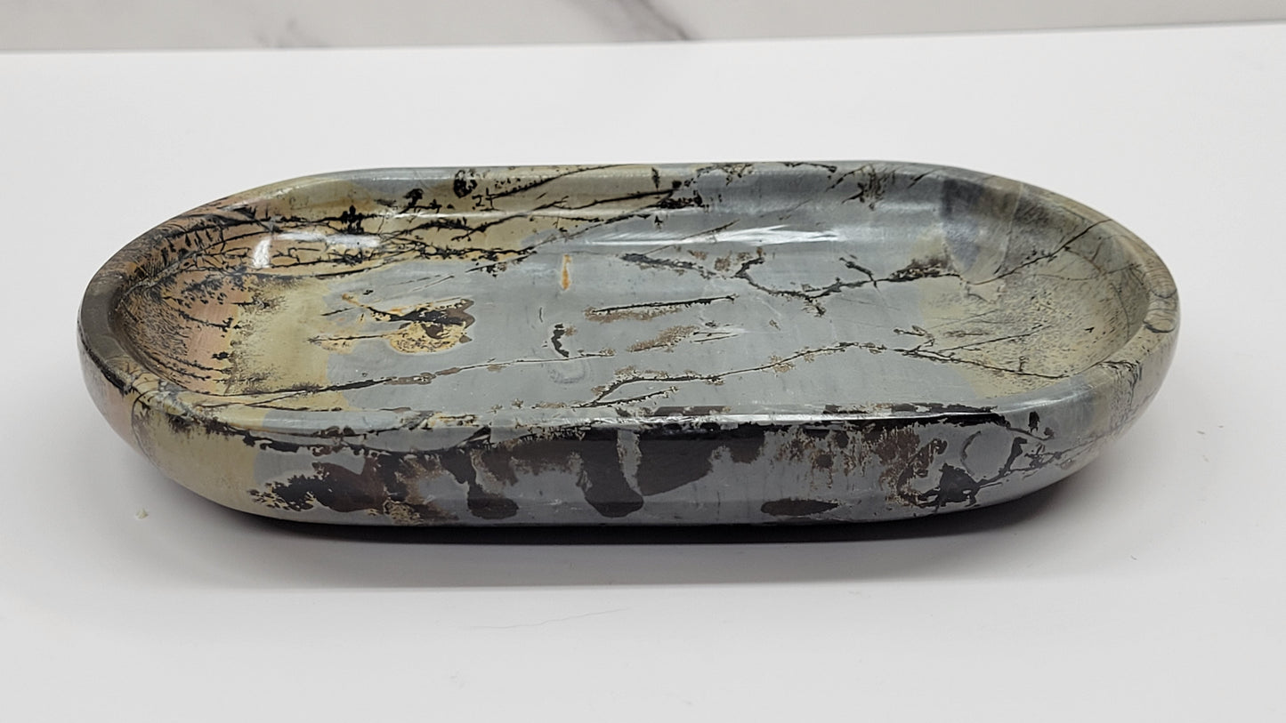 Picture Jasper oval tray