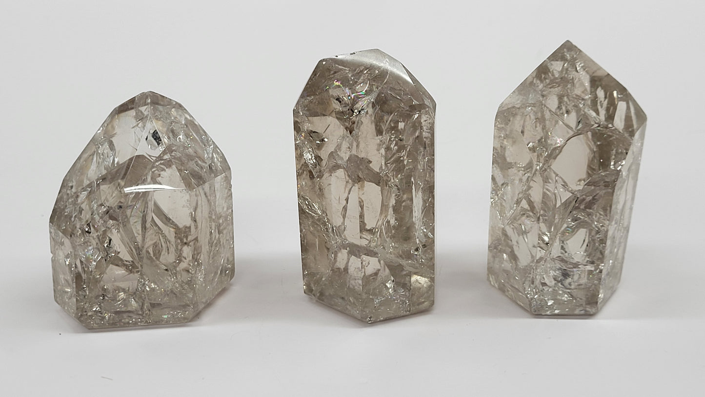 Fire & Ice Smoky Quartz tower