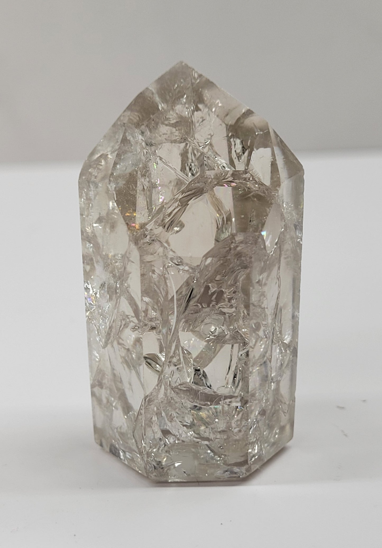 Fire & Ice Smoky Quartz tower
