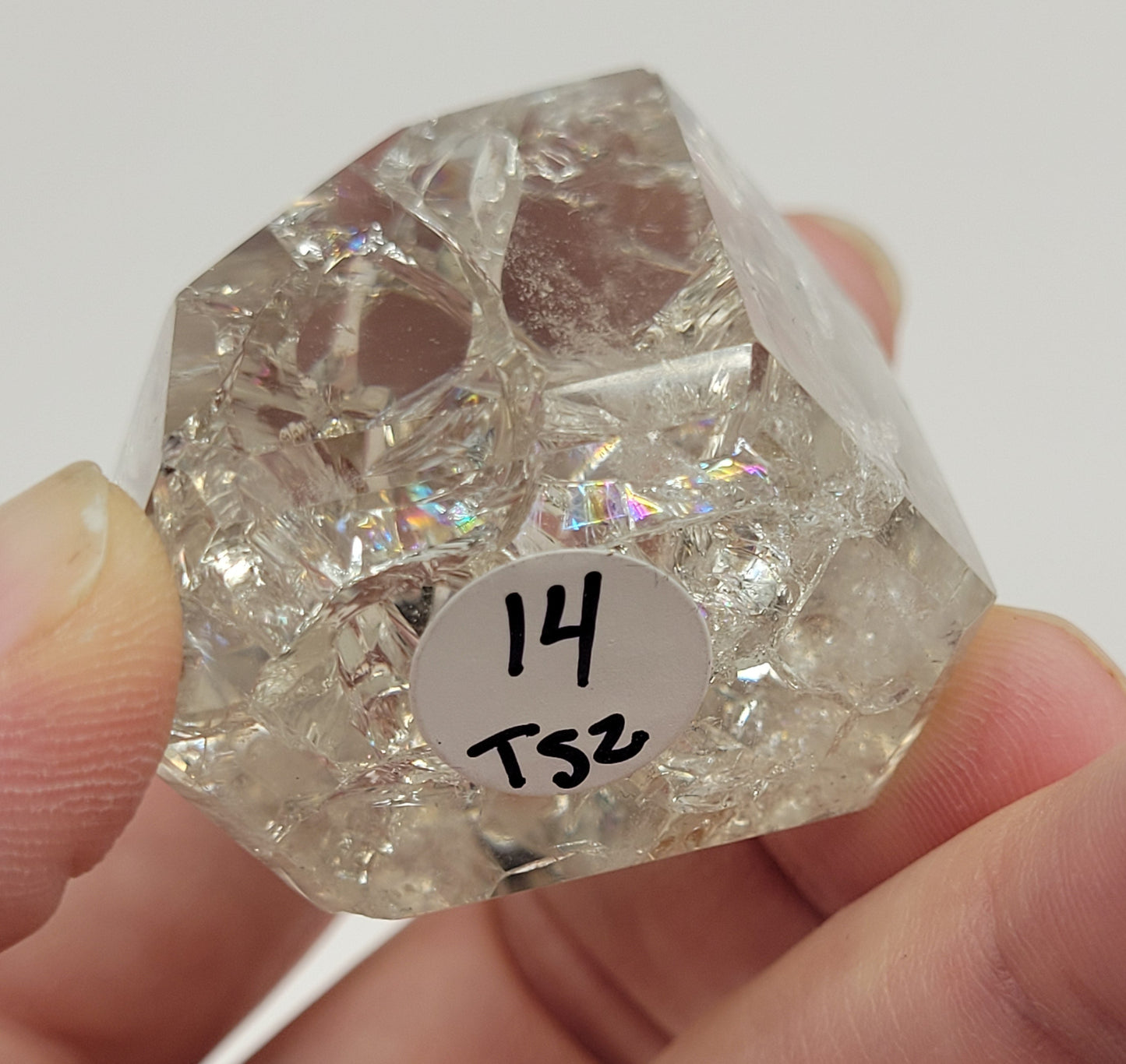 Fire & Ice Smoky Quartz tower