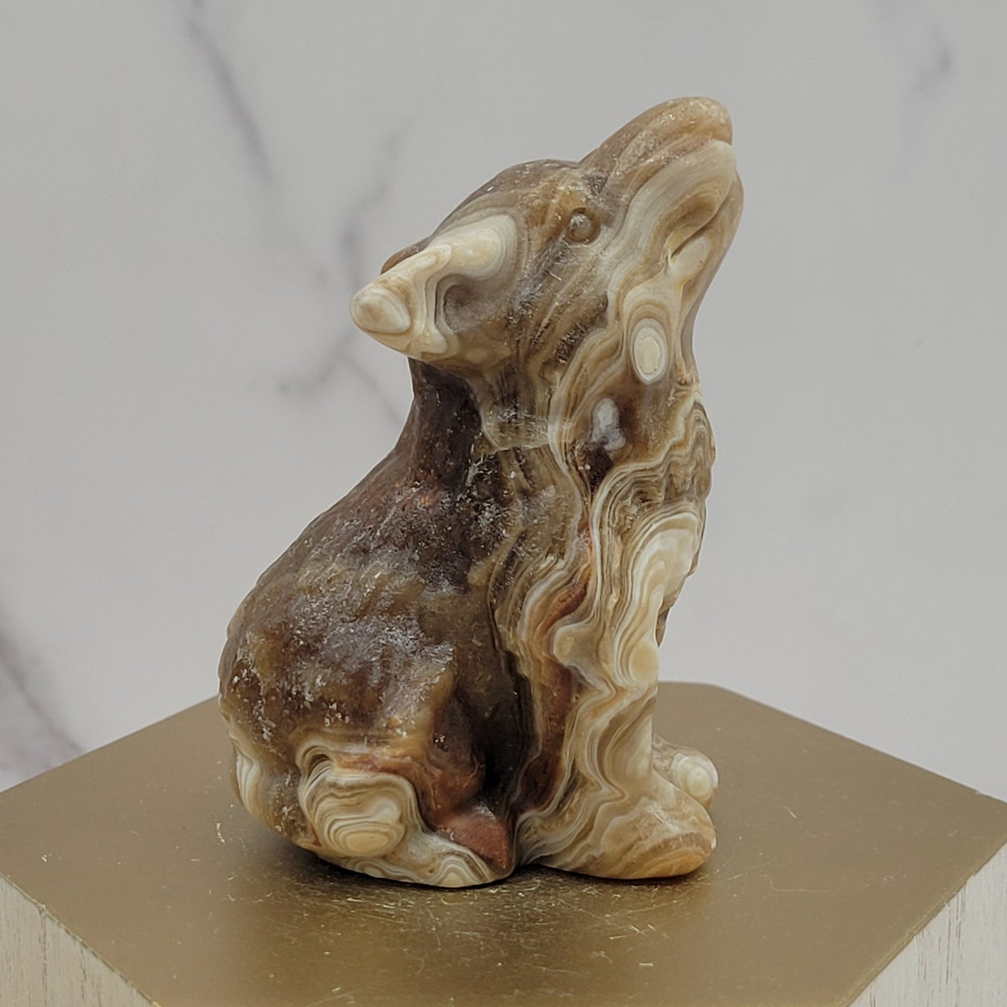 Wolf (M) - Amber Calcite