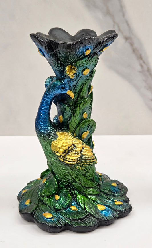 Sphere stand- Peacock colorful