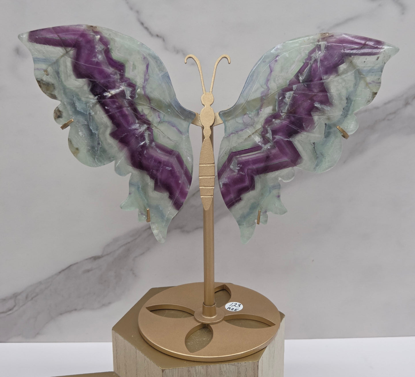 Wings - Feather Fluorite butterfly