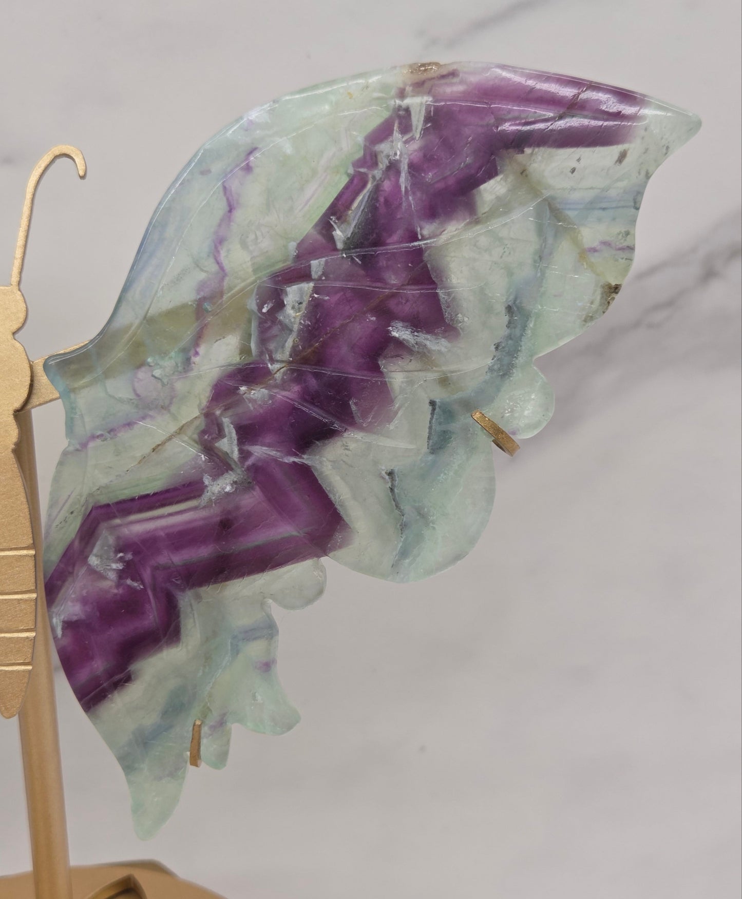 Wings - Feather Fluorite butterfly