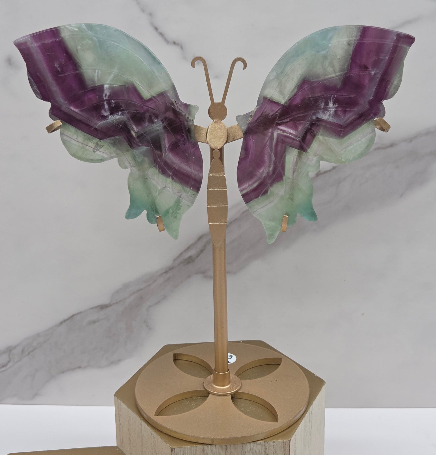Wings - Feather Fluorite butterfly