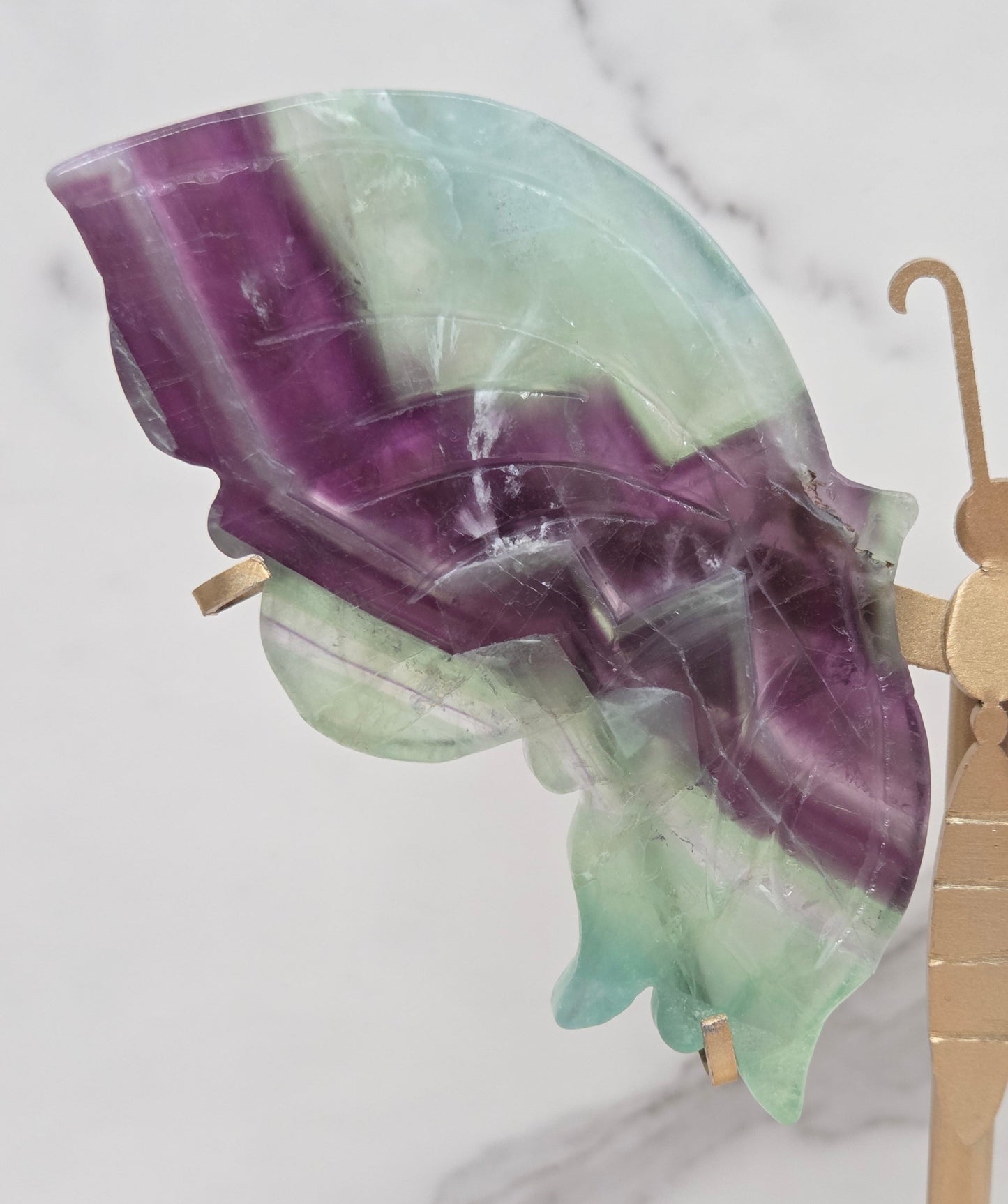 Wings - Feather Fluorite butterfly