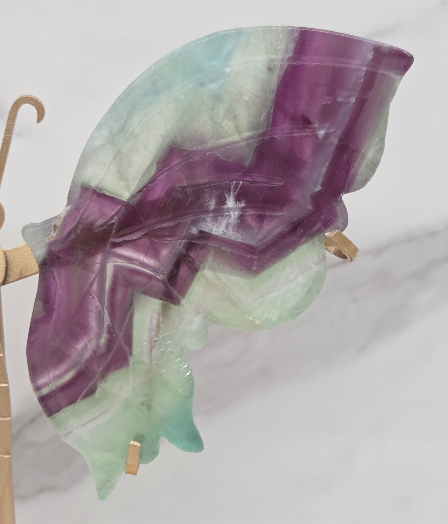 Wings - Feather Fluorite butterfly