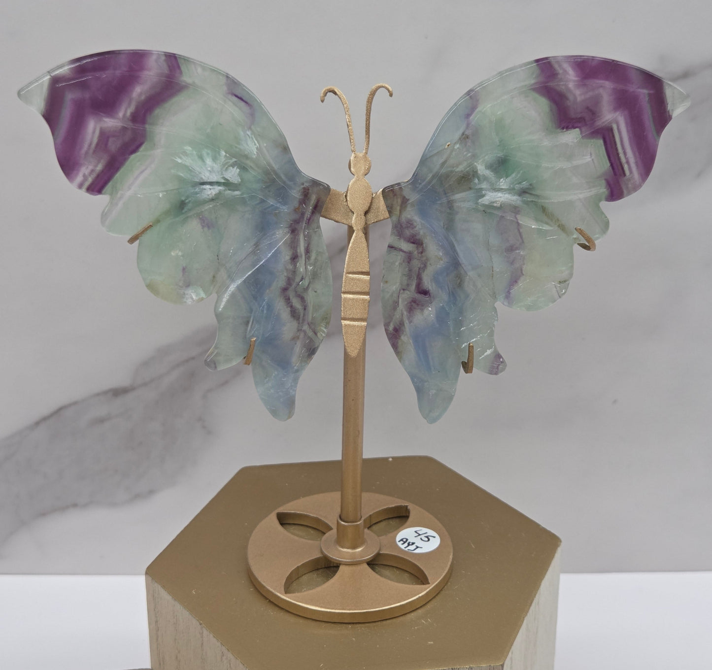 Wings - Feather Fluorite butterfly