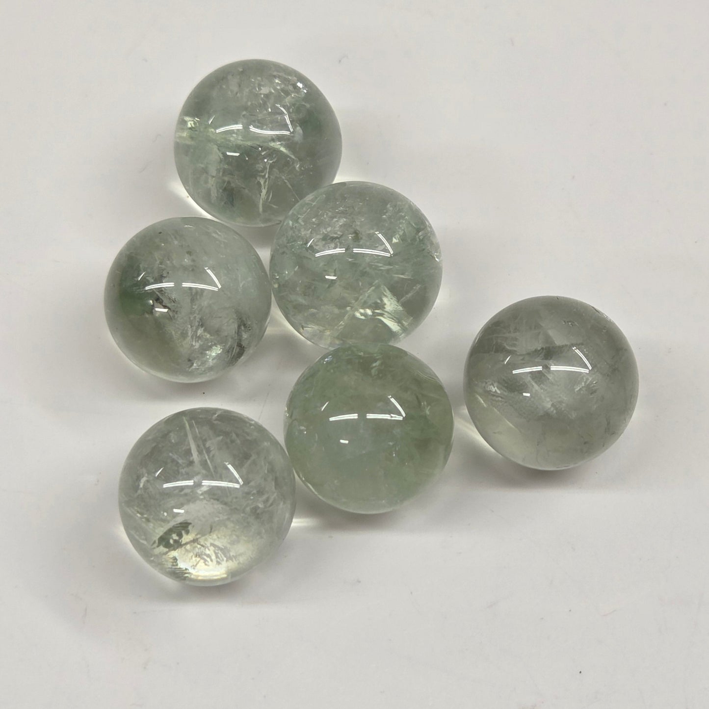 Prasiolite mini sphere (Green Quartz)