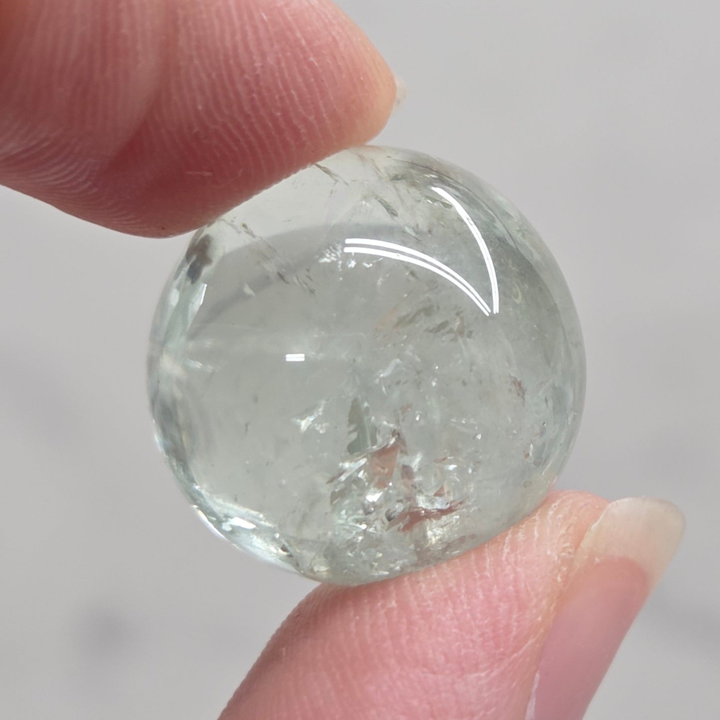 Prasiolite mini sphere (Green Quartz)