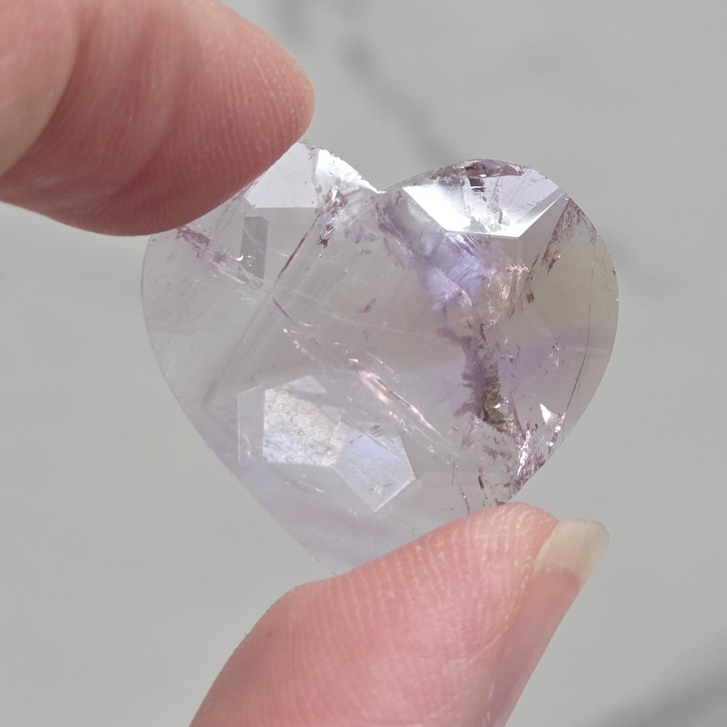 Faceted mini hearts