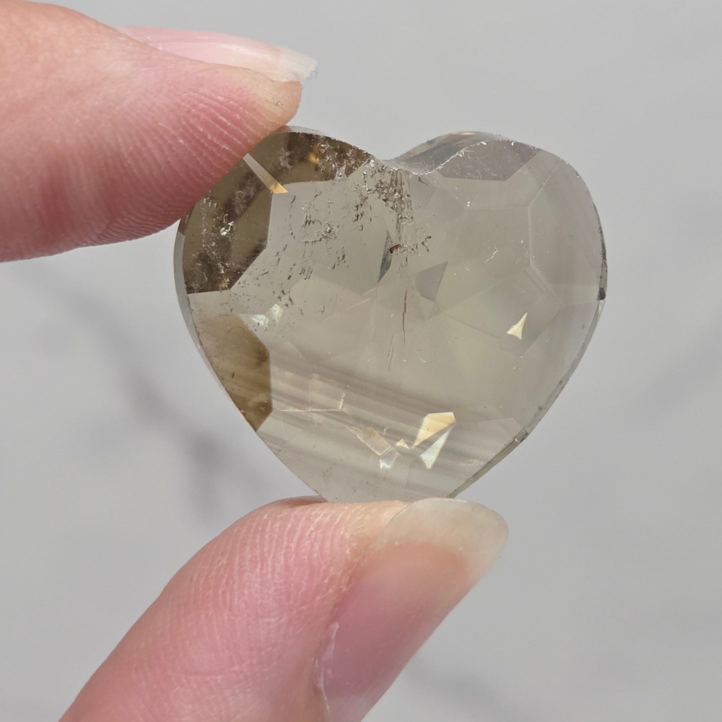 Faceted mini hearts