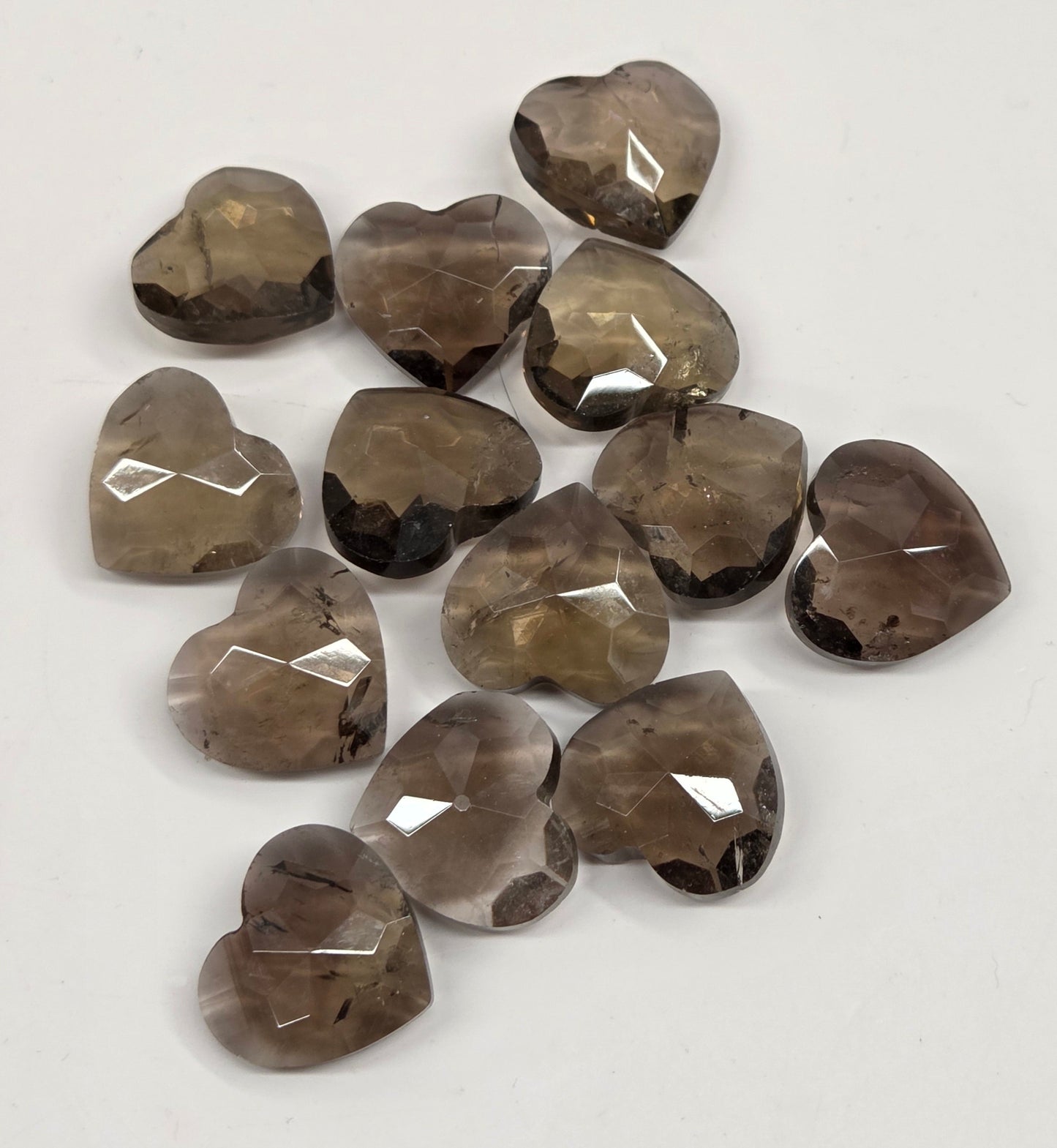 Faceted mini hearts