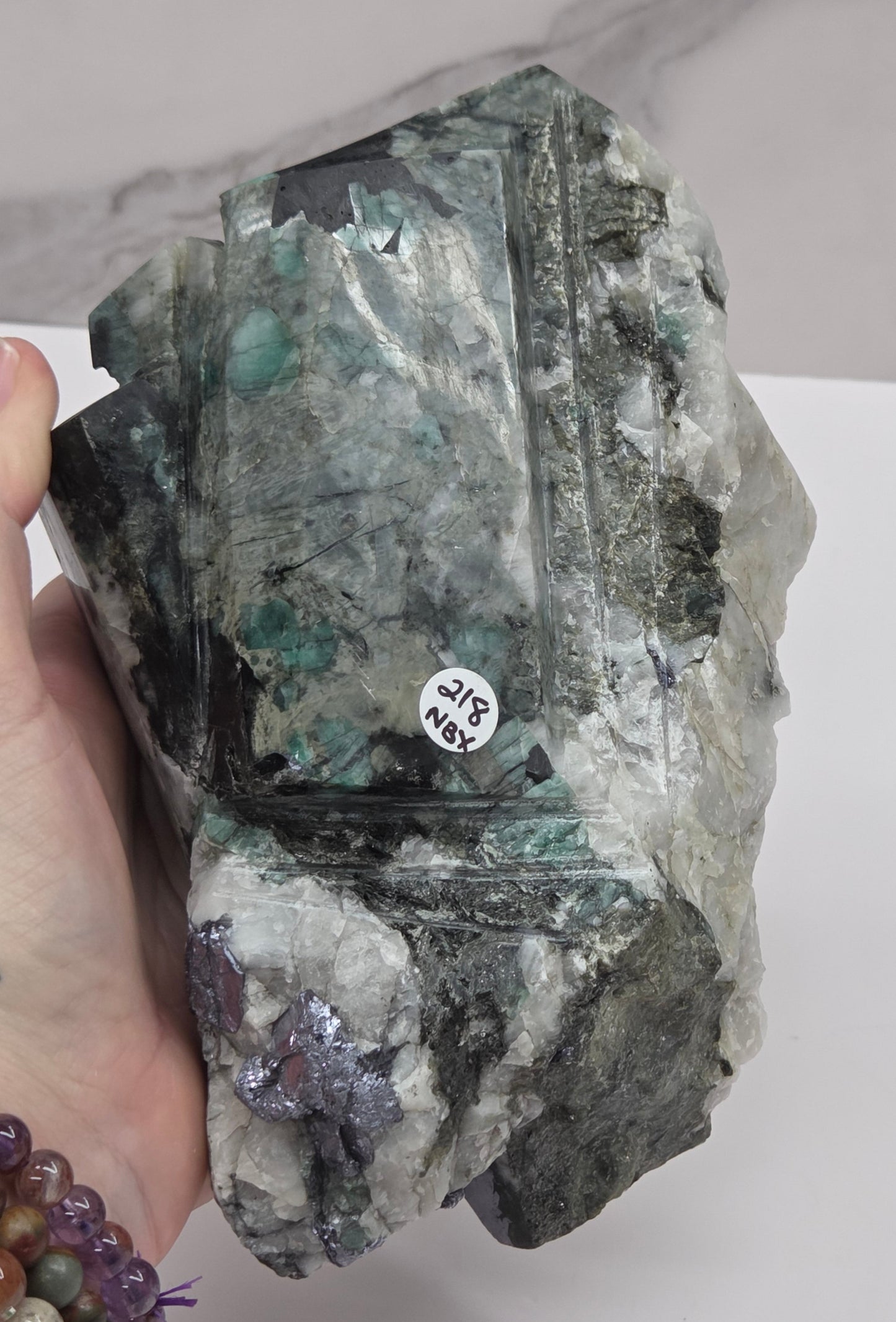Emerald polished specimen