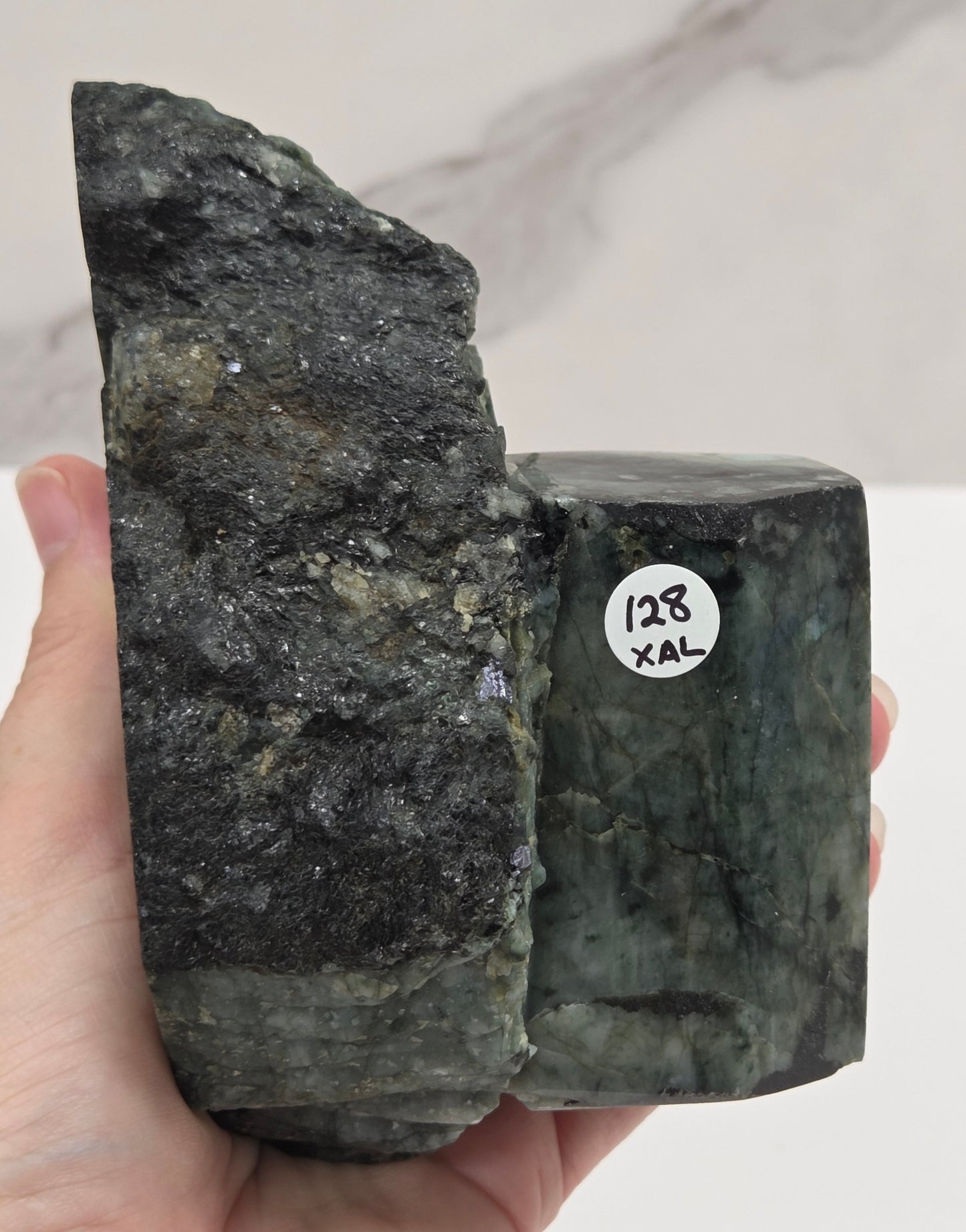 Emerald polished specimen