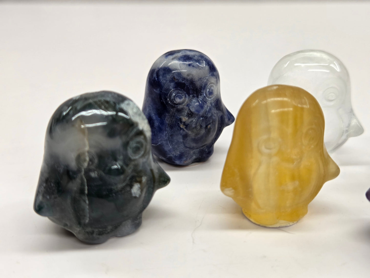 Cute penguin carving