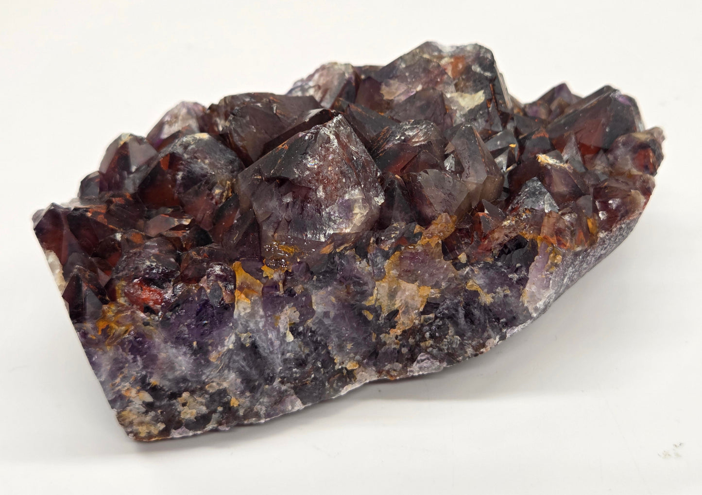 Hematite Included Amethyst clusters