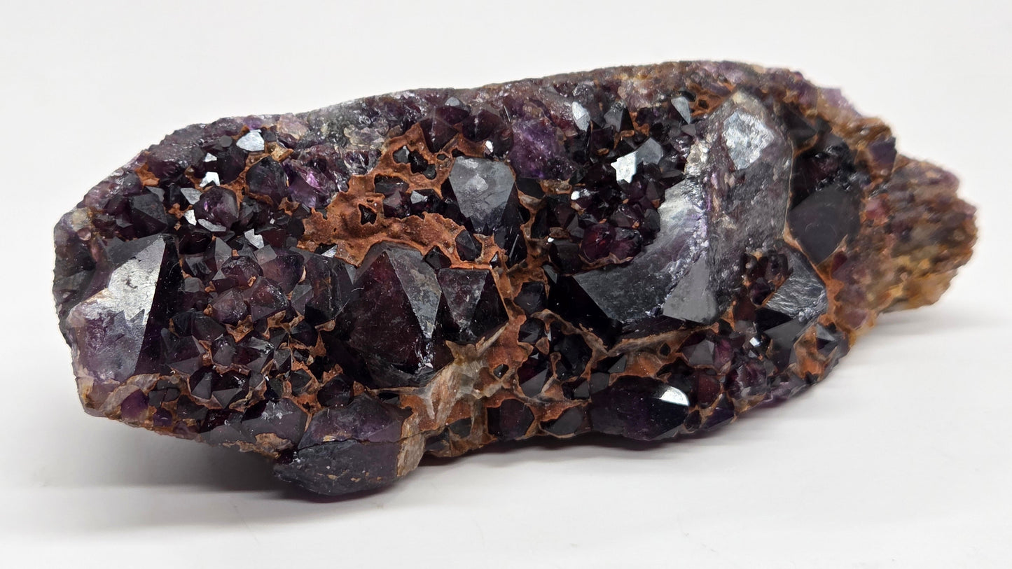 Hematite Included Amethyst clusters