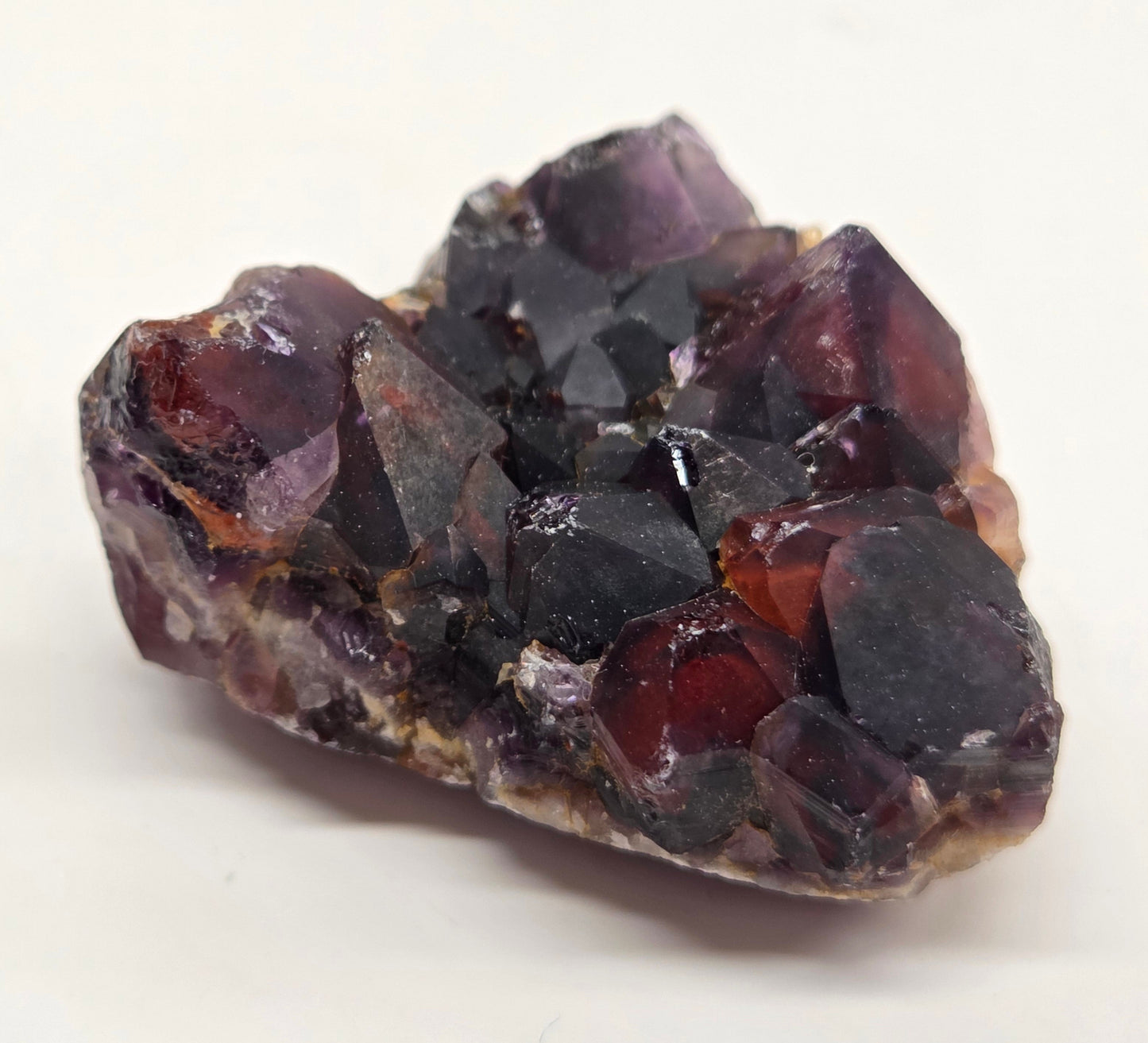 Hematite Included Amethyst clusters