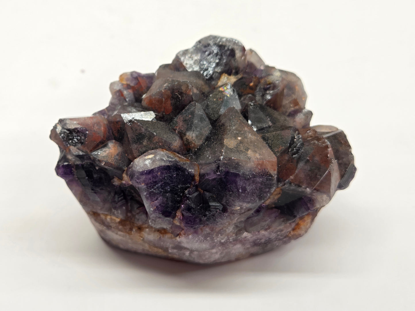 Hematite Included Amethyst clusters