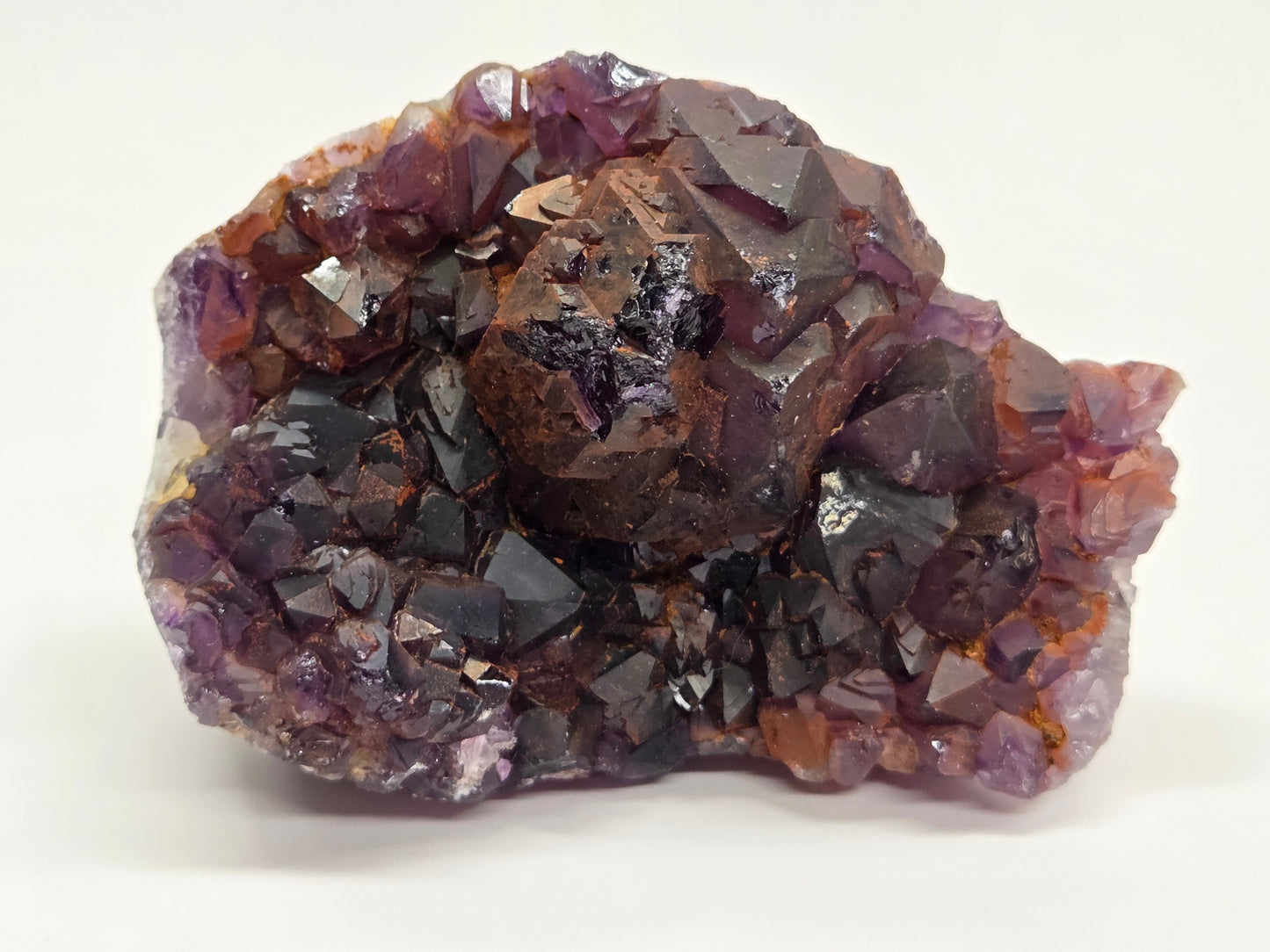 Hematite Included Amethyst clusters