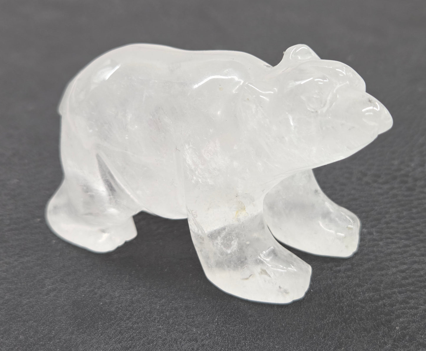 Clear Quartz polar bear