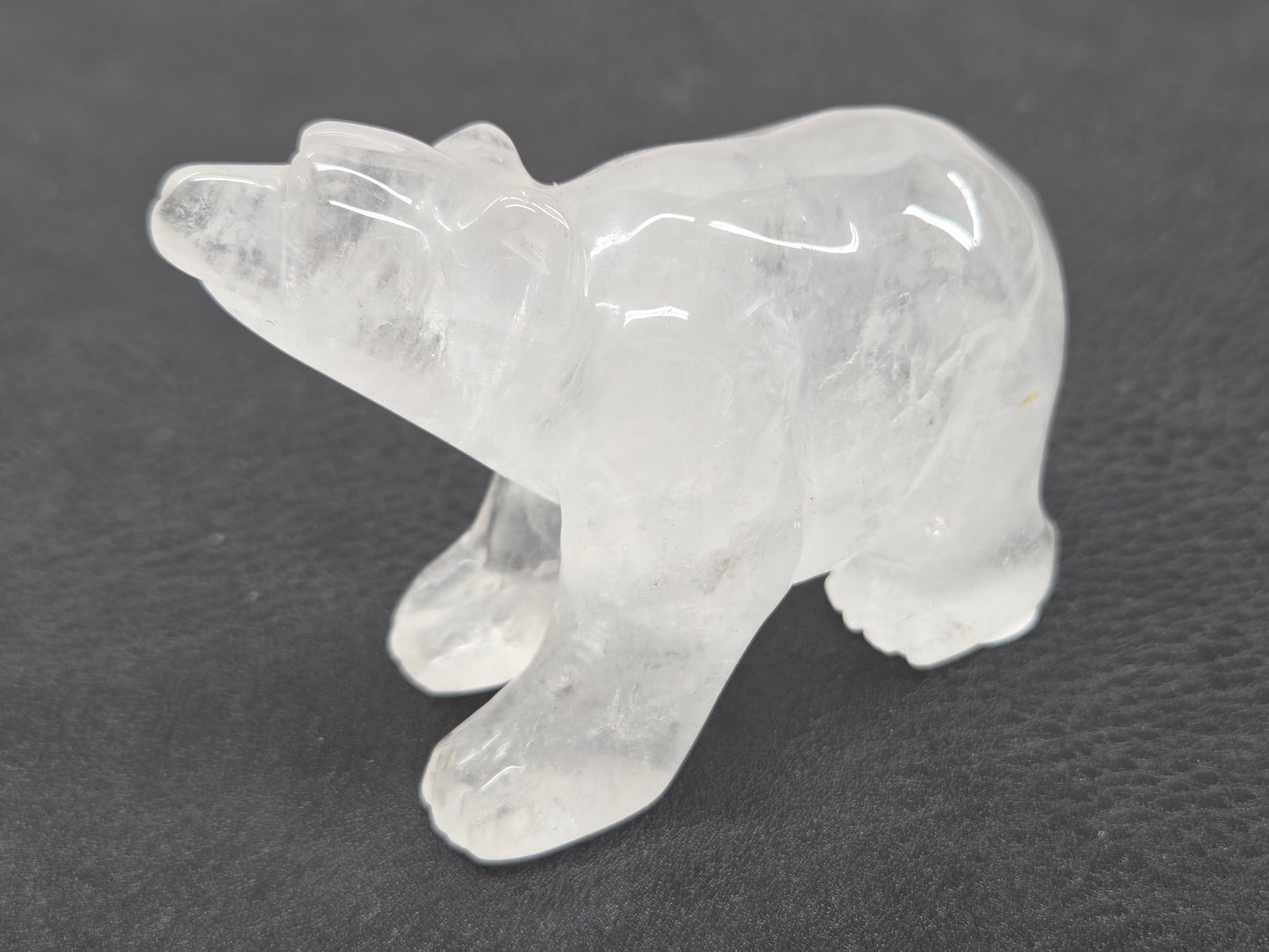 Clear Quartz polar bear