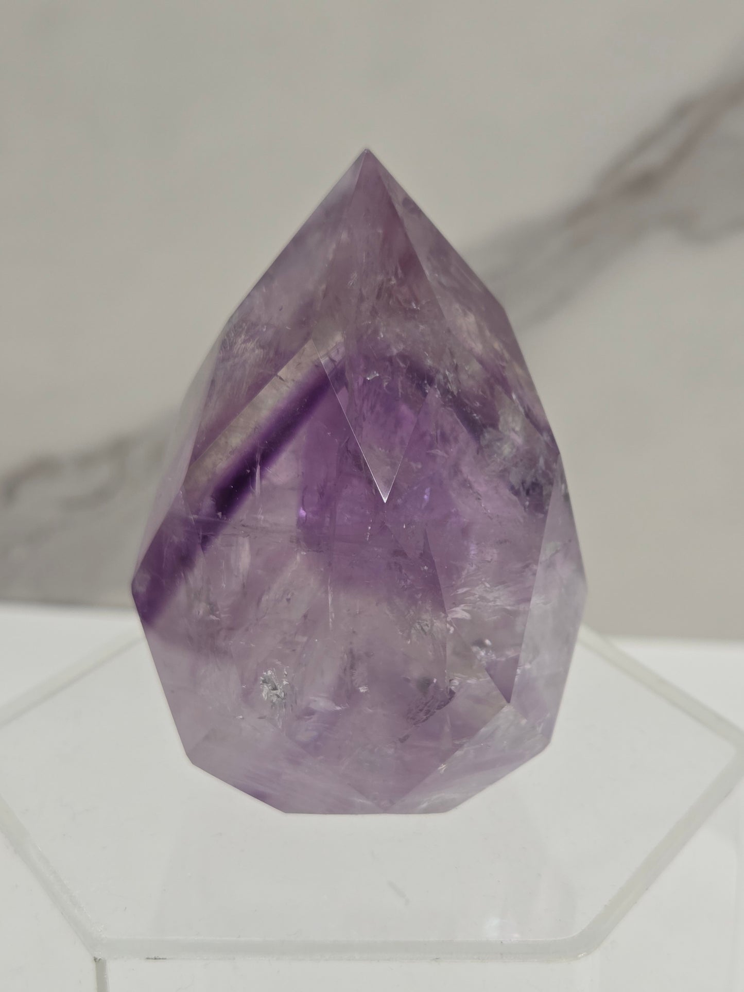Phantom Amethyst faceted flame