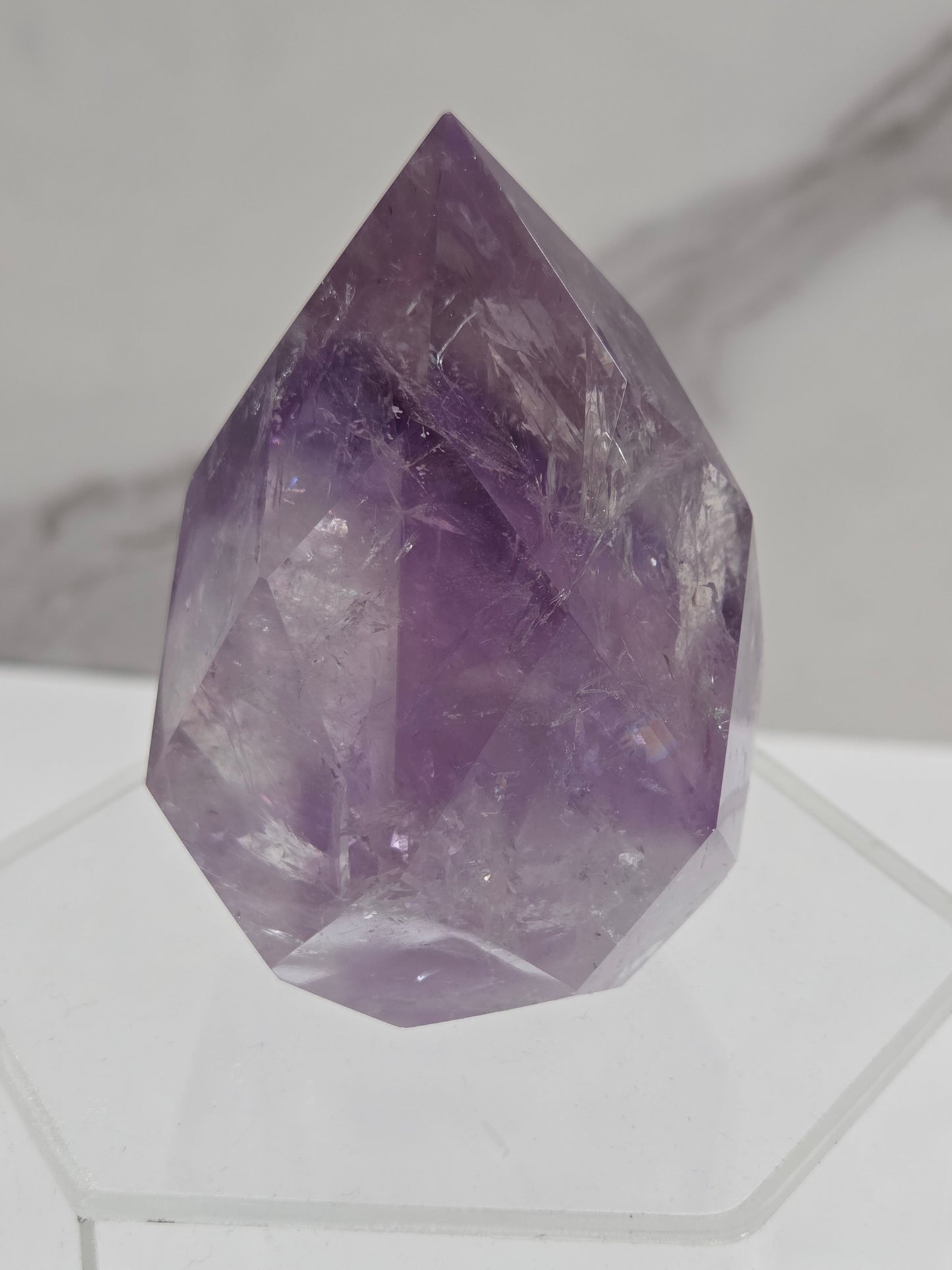 Phantom Amethyst faceted flame