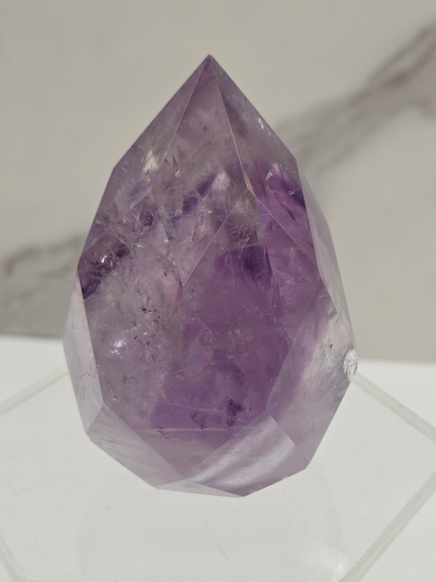 Phantom Amethyst faceted flame