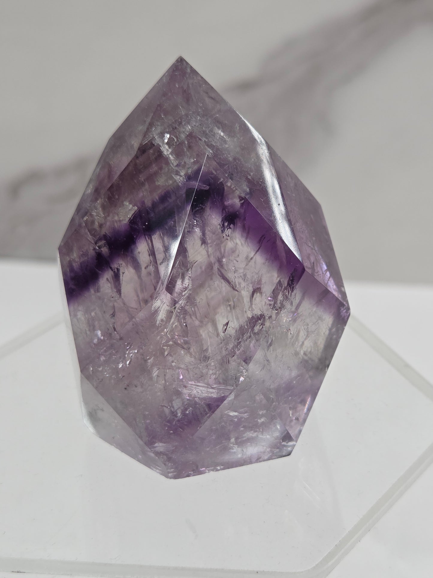 Phantom Amethyst faceted flame