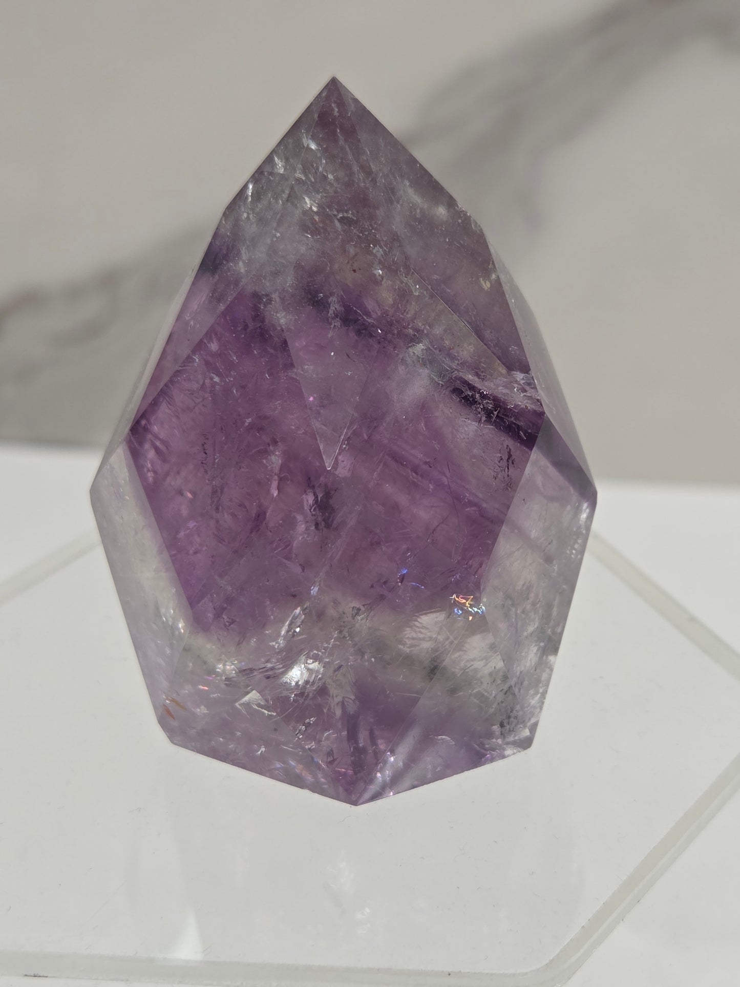 Phantom Amethyst faceted flame