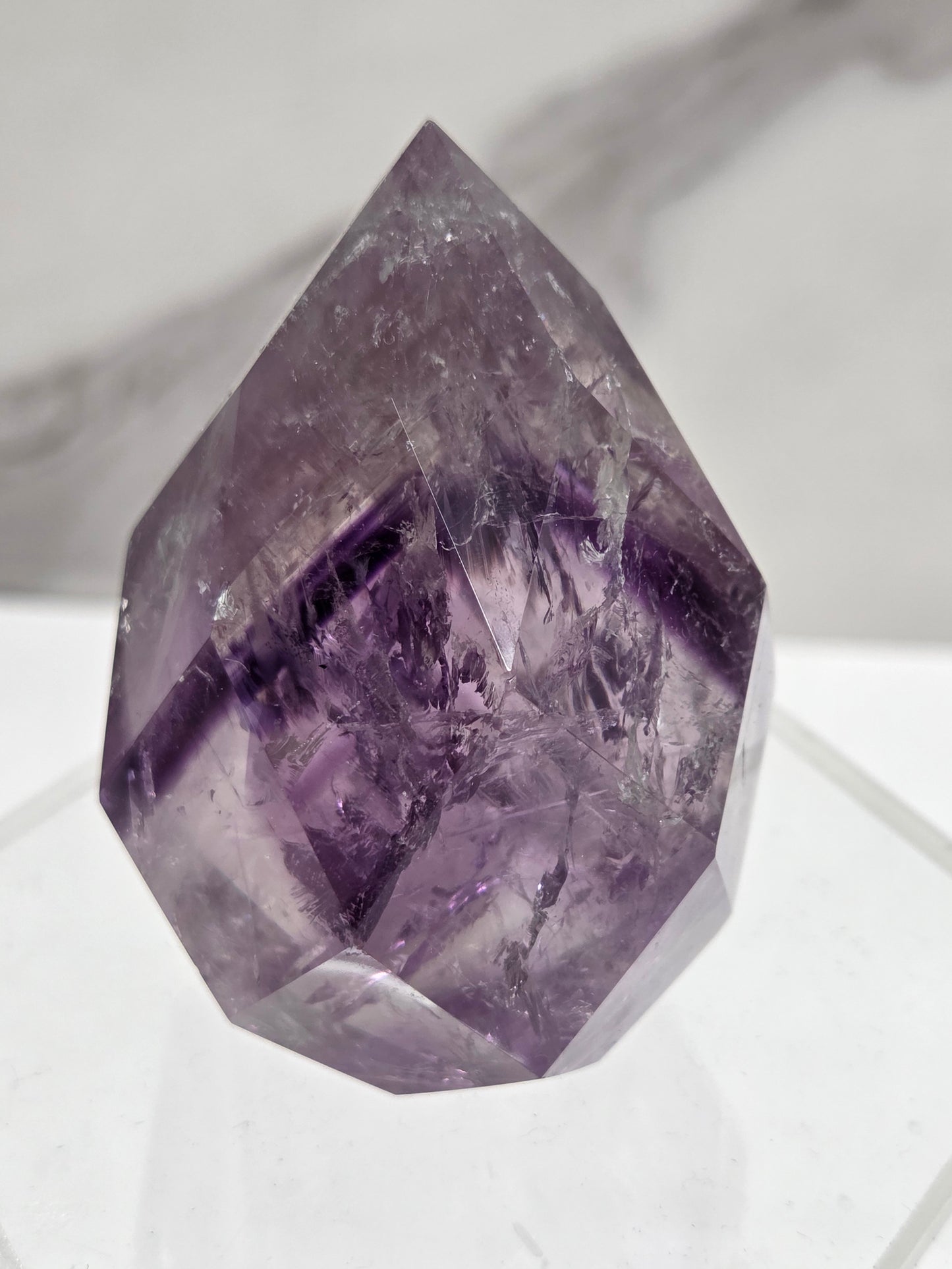 Phantom Amethyst faceted flame