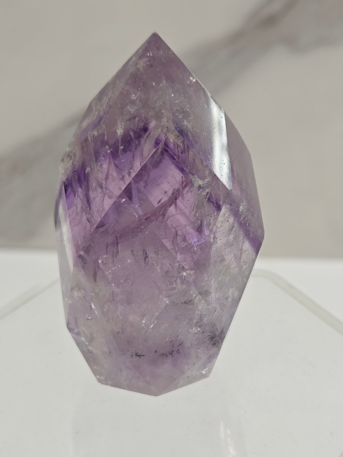 Phantom Amethyst faceted flame